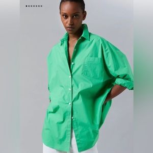 The Frankie Shop Oversized Cotton Shirt